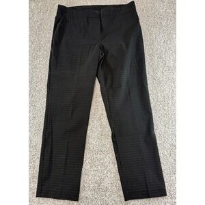 Jules & Leopold Women's Pull-On Pants Size L Black & White Dots Stretch Ankle